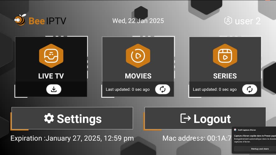 BeeIPTV Screenshot 2